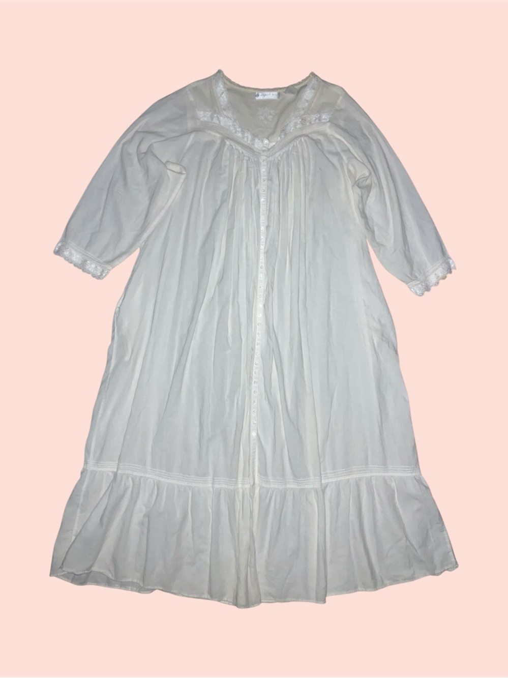 White Prairie Dress Nightgown